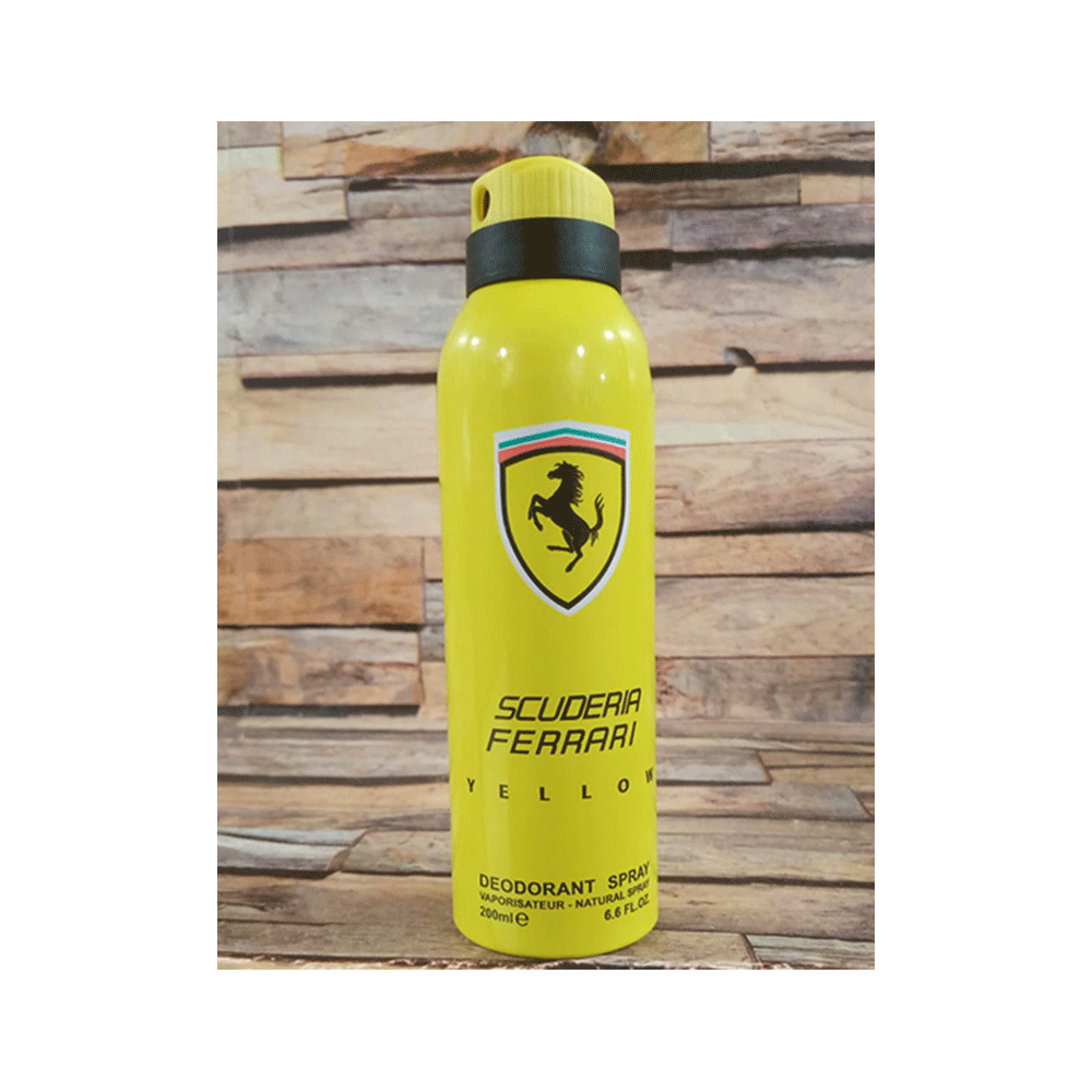 Scuderia Ferrari Yellow Deodorant Spray – Nuvari