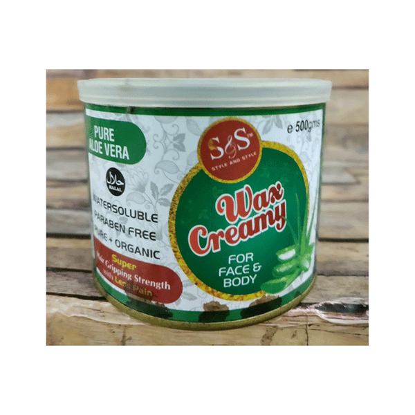 S&S Wax Creamy For Face & Body (Aloe Vera) 500g