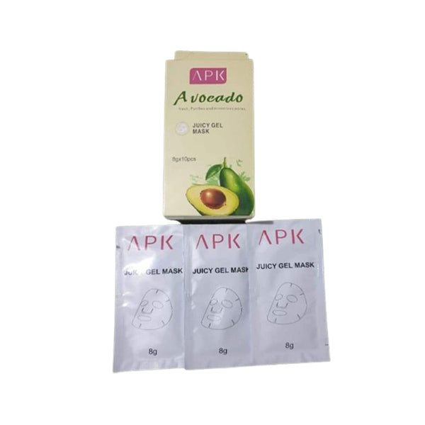 APK Avocado Juicy Gel Mask 8g (Pack of 10)