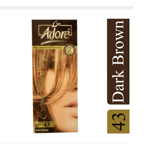 Adore Creme Hair Dye (43-Dark Brown)