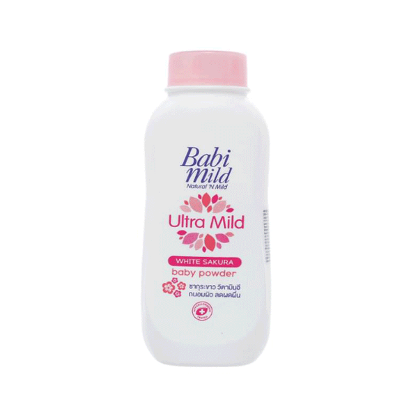 Babi Mild Ultra Mild White Sakura Baby Powder 180ML