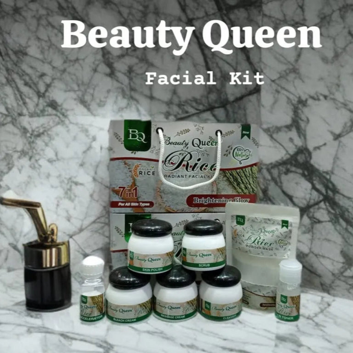 Beauty Queen Rice Radiant Facial Kit (7in1)_nuvaripk_pakistan