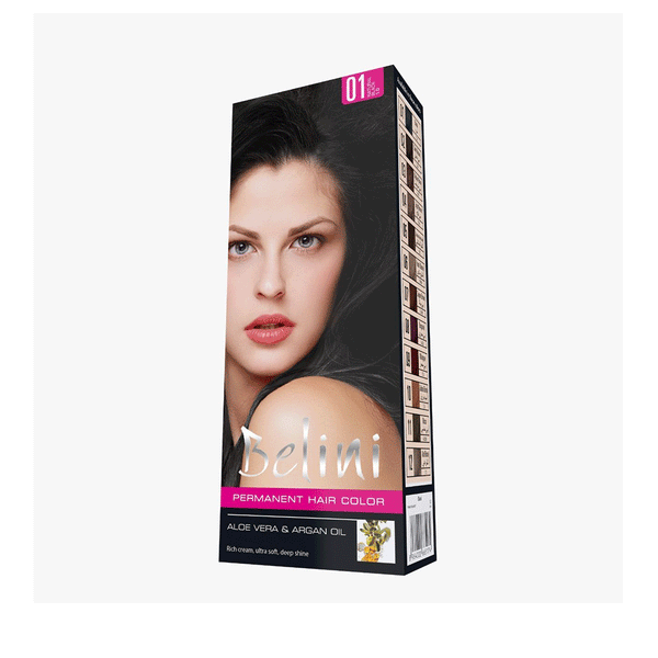 Belini Permanent Hair Color (01-Natural Black 1.0)