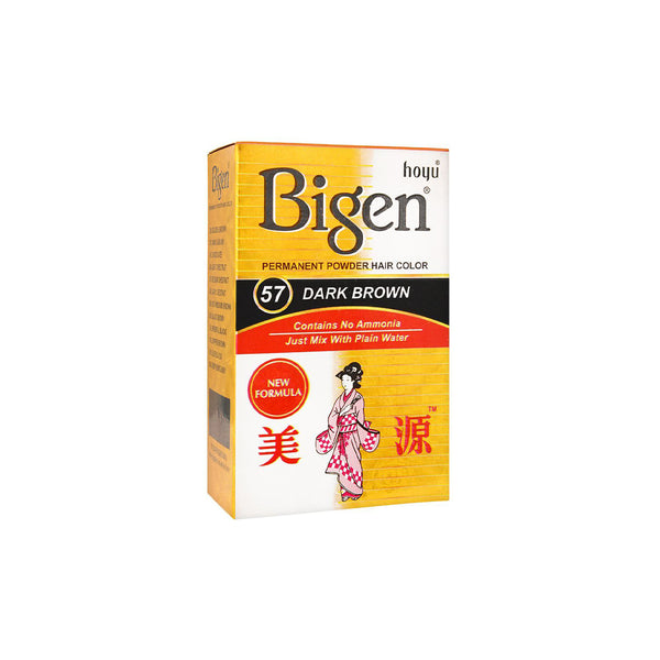 Bigen Permanent Powder Hair Color Dark Brown.