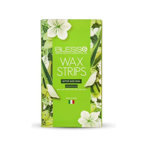 Blesso Wax Strips Active Aloe Vera (For Sensitive Skin)