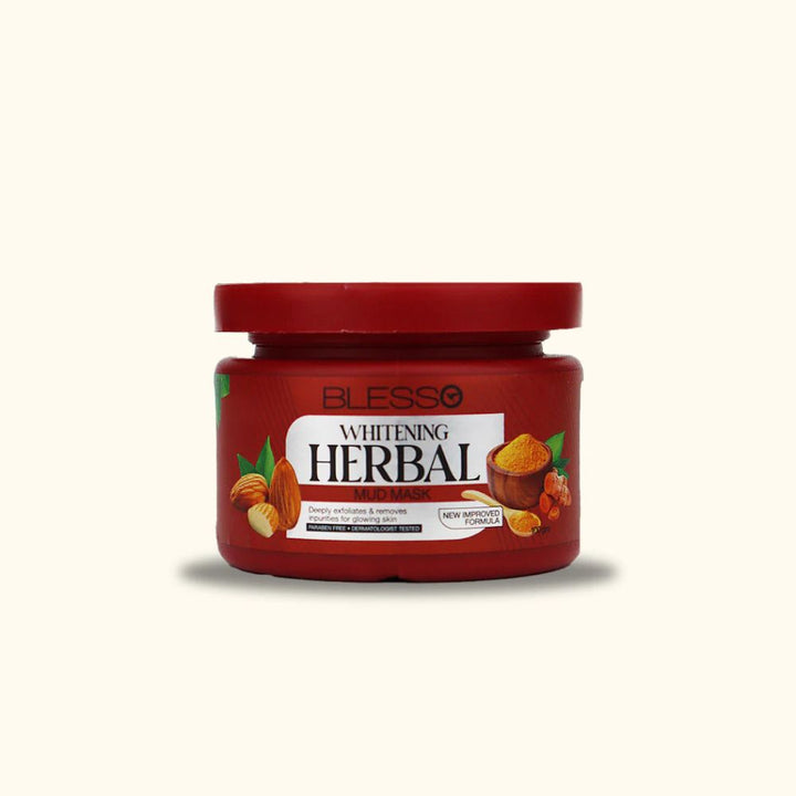 Blesso Whitening Facial Herbal Mud Mask 100g_nuvaripk_pakistan