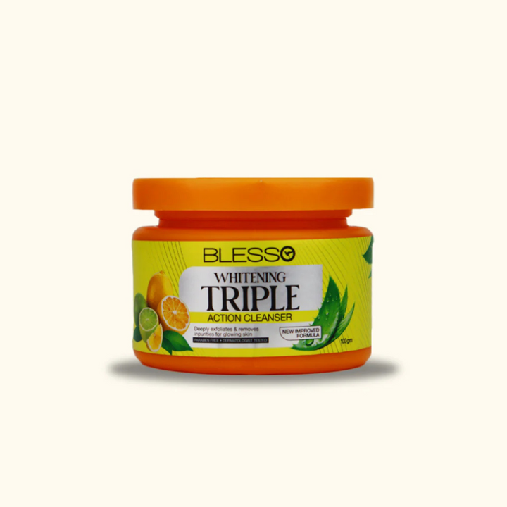 Blesso Whitening Triple Action Cleanser 100g_nuvaripk_pakistan