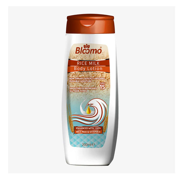 Bloomo Rice Milk Spf15 Body Lotion 200ml_nuvaripk_pakistan