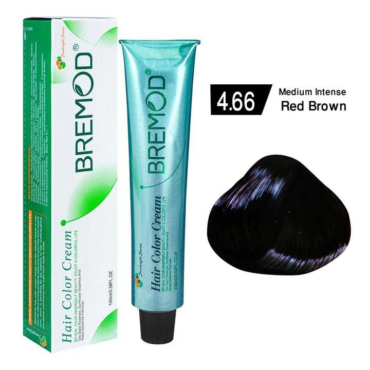 Bremod Hair Color (Shade 4.66 Medium Intense Red Brown) – Nuvari