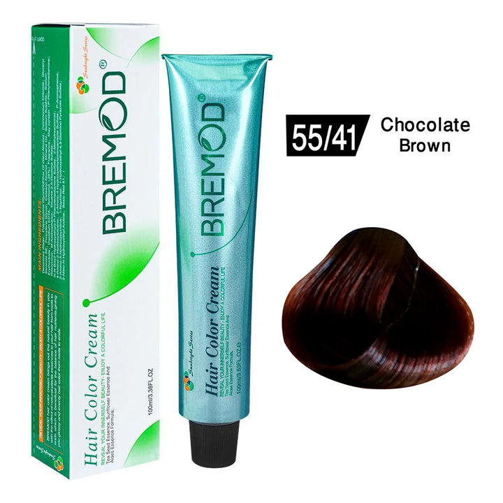 Bremod Hair Color (Shade 55/41 Chocolate Brown) – Nuvari