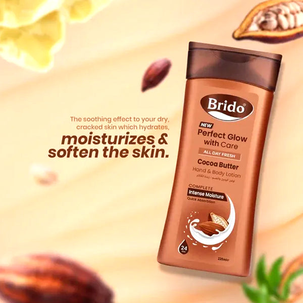 Brido Perfect Glow Cocoa Butter Hand And Body Lotion 225ml_nuvaripk_pakistan