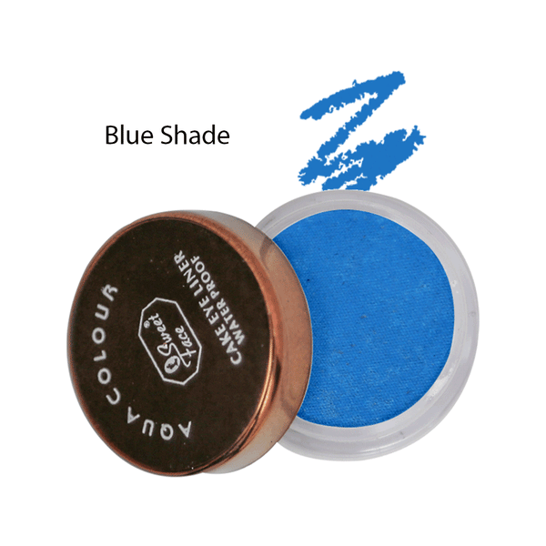 Sweet Face Cake Eye Liner Water Proof & Matt Look (Shade Blue)