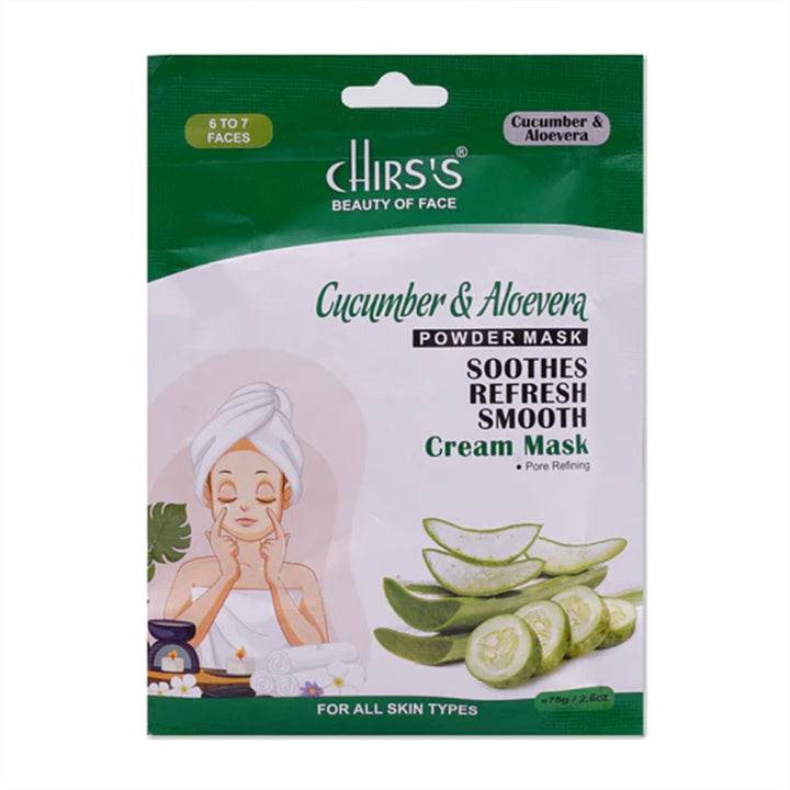 Chirs's Powder Mask Cucumber & Aloevera 75g_nuvaripk_pakistan