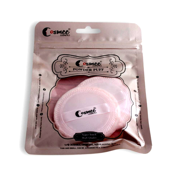 Cosmee Make-Up Powder Puff With Hand Grip Pack Of 2_nuvaripk_pakistan