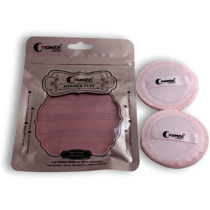 Cosmee Make-Up Powder Puff With Hand Grip Pack Of 2_nuvaripk_pakistan