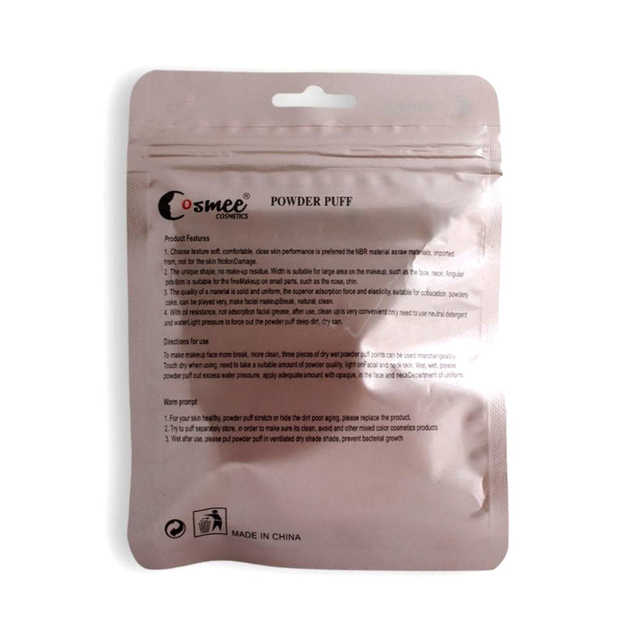 Cosmee Make-Up Powder Puff With Hand Grip Pack Of 2_nuvaripk_pakistan