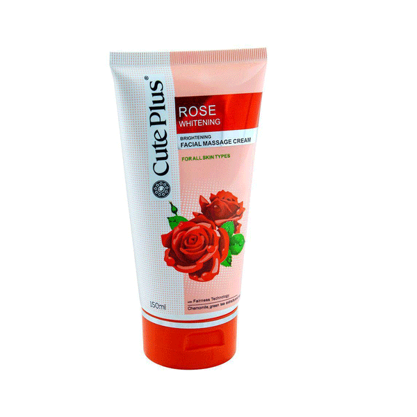 Cute Plus Rose Whitening Brightening Facial Massage Cream For All Skin Types