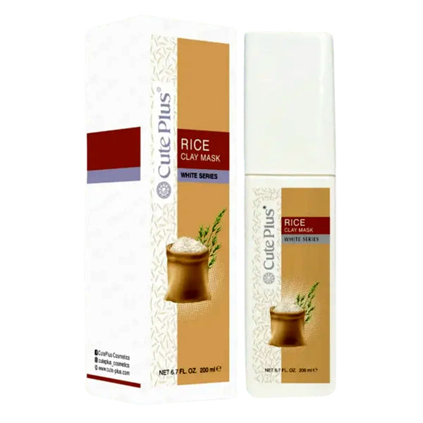 Cute Plus Rice White Series Clay Mask 200ml_nuvaripk_pakistan