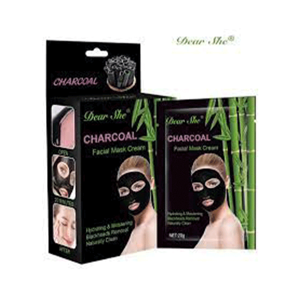 Dear She Charcoal Facial Mask Cream (Per Piece)