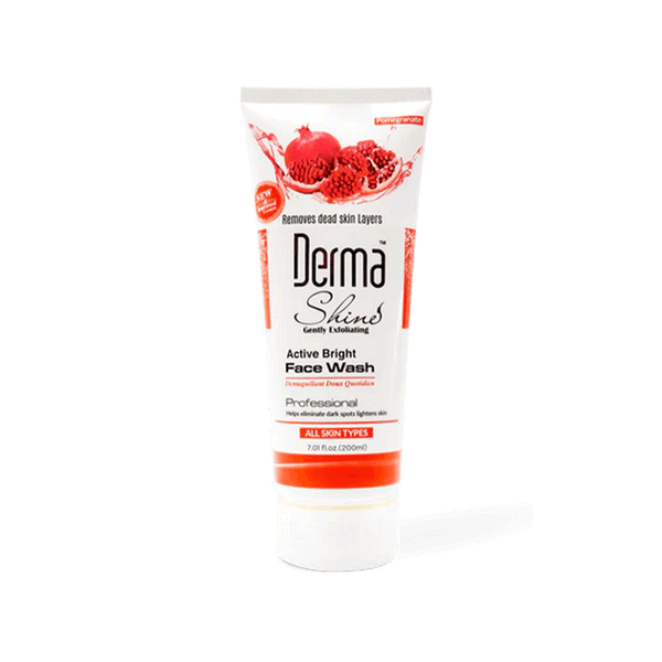 Derma Shine Gently Exfoliating Active Bright Face Wash