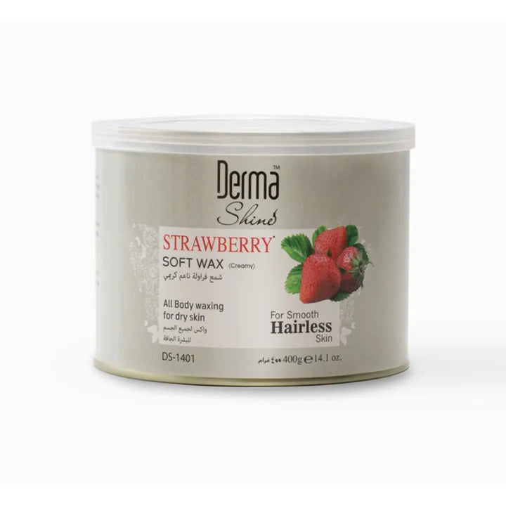 Derma Shine Strawberry For Dry Skin Soft Wax 400g_nuvaripk_pakistan