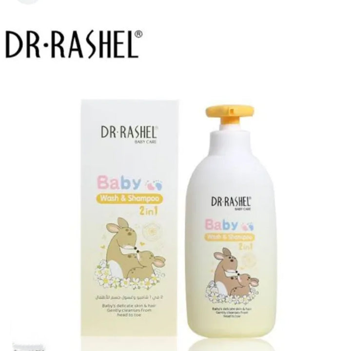 Dr Rashel Baby 2 In 1 Wash & Shampoo 500ml_nuvaripk_pakistan