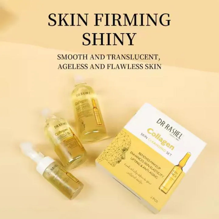 Dr Rashel Collagen Elasticity & Firming Skin Cleansing Set - 3pcs/set_nuvaripk_pakistan