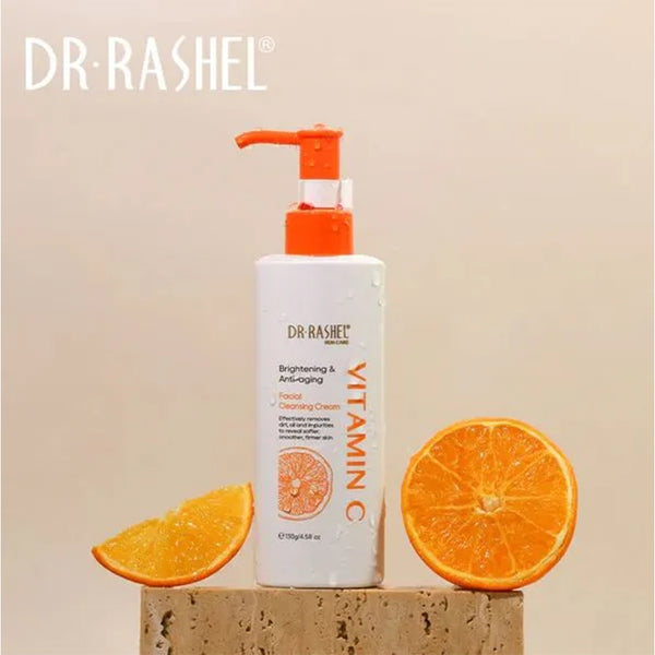 Dr Rashel Vitamin C Brightening & Anti-Aging Facial Cleansing Cream 130g_nuvaripk_pakistan