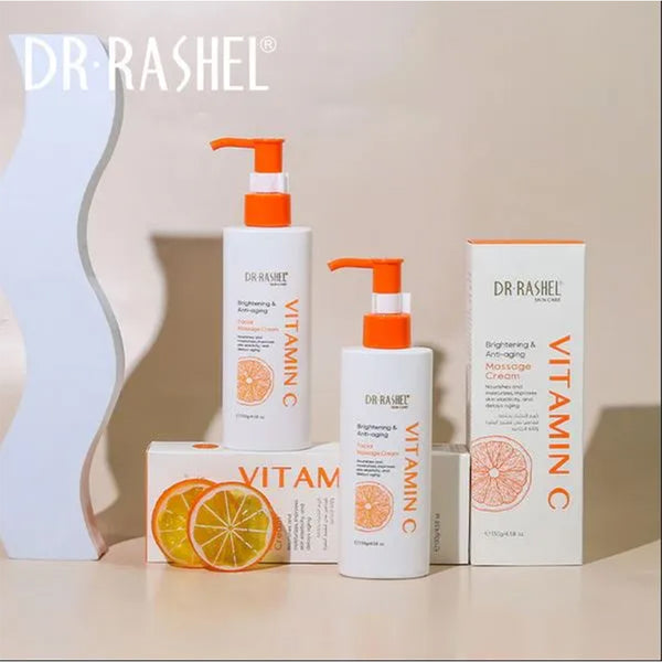 Dr Rashel Vitamin C Brightening & Anti-Aging Facial Massage Cream 130g_nuvaripk_pakistan