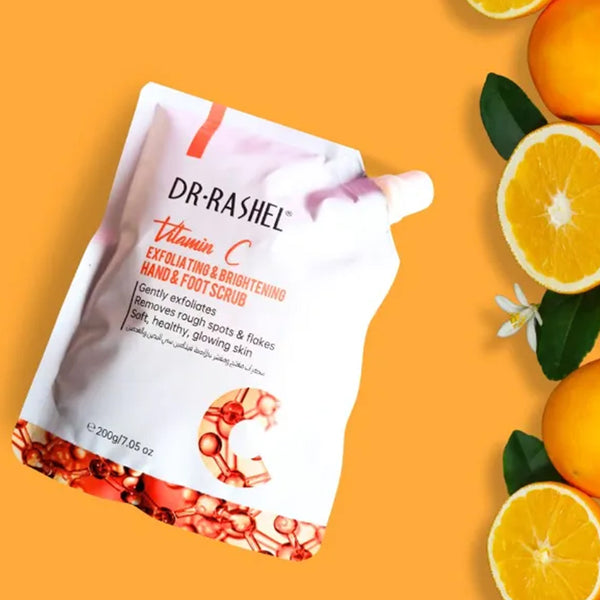 Dr Rashel Vitamin C Exfoliating & Brightening Hand & Foot Scrub 200g_nuvaripk_pakistan