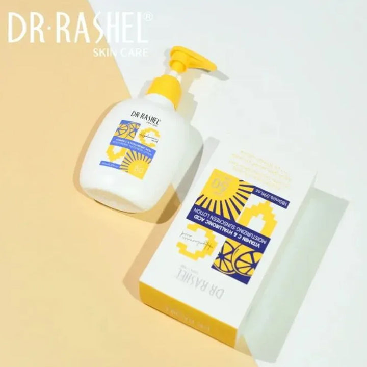 Dr Rashel Vitamin C & Hyaluronic Acid Moisturizinng Sunscreen Loiton Spf50 180ml_nuvaripk_pakistan 2