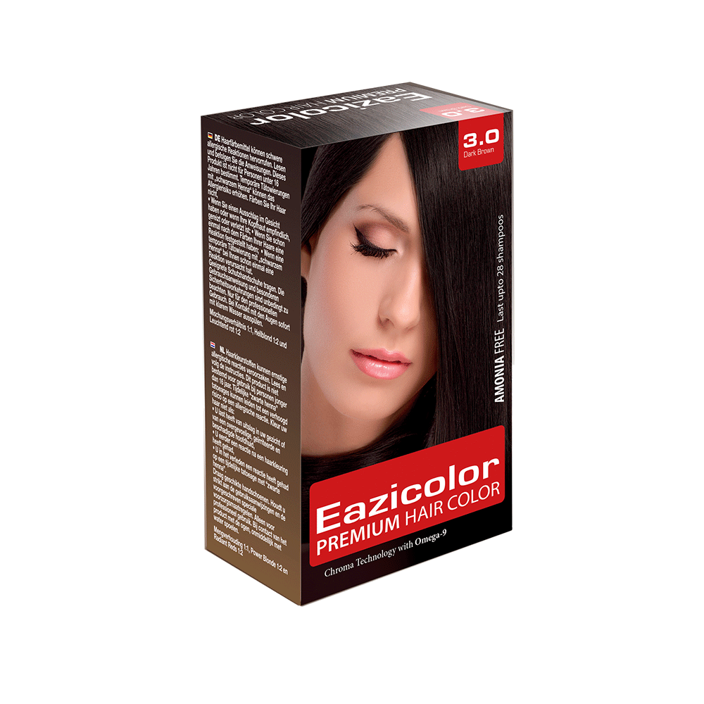 Eazicolor Premium Hair Color (3.0-Dark Brown) | Price in Pakistan – Nuvari