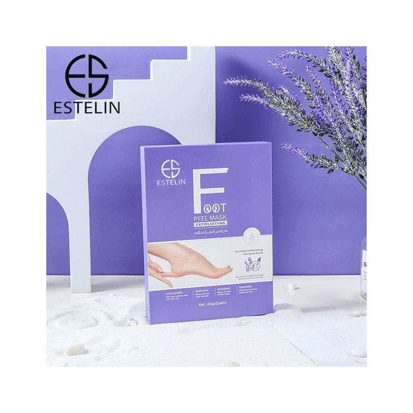 Estelin Lavender Exfoliating Foot Peel Mask 40g*2 pairs