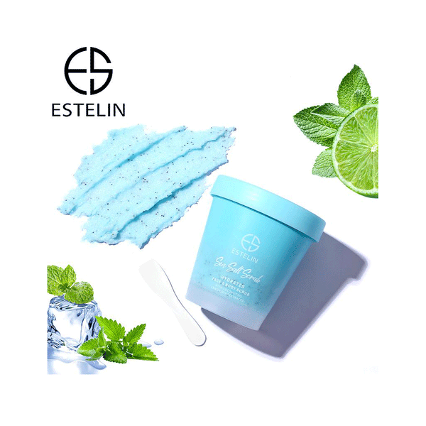 Estelin Sea Salt  Hydrates Face & Body Scrub 280g