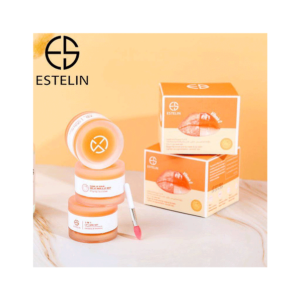 Estelin Vitamin C Sugar Lip Scrub And Lip Mask & Lip Balm 5g+5g