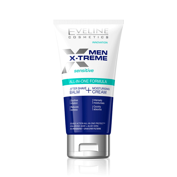 Eveline Cosmetics  Men X-treme After Shave Balm + Moisturizing Cream – (Sensitive Skin)