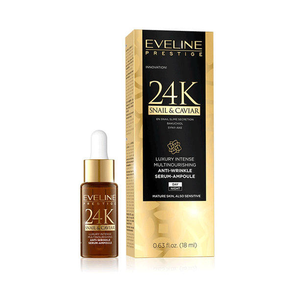 Eveline Cosmetics 24 K Snail & Caviar Anti-wrinkle Serum Day & Night