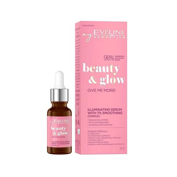 Eveline Cosmetics Beauty & Glow Illumi Serum With 7% Smoothing Complex -18ml