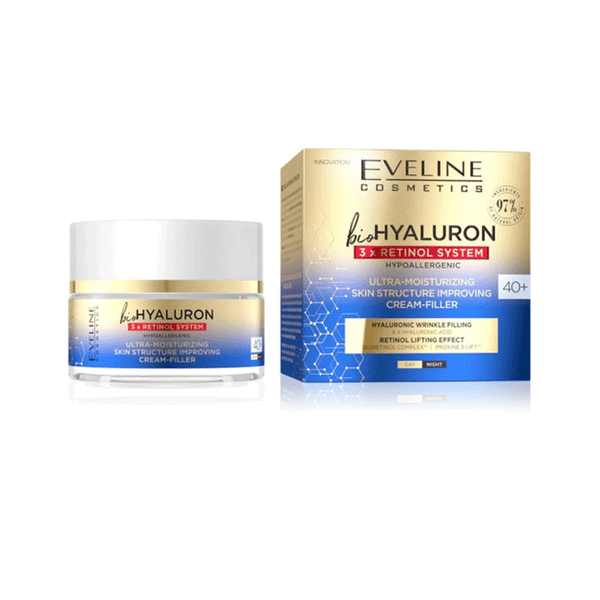 Eveline Cosmetics Bio Hyaluron 3X Retinol Cream 40+ (50ml)