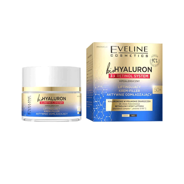 Eveline Cosmetics Bio Hyaluron 3X Retinol Cream 50+ (50ml)