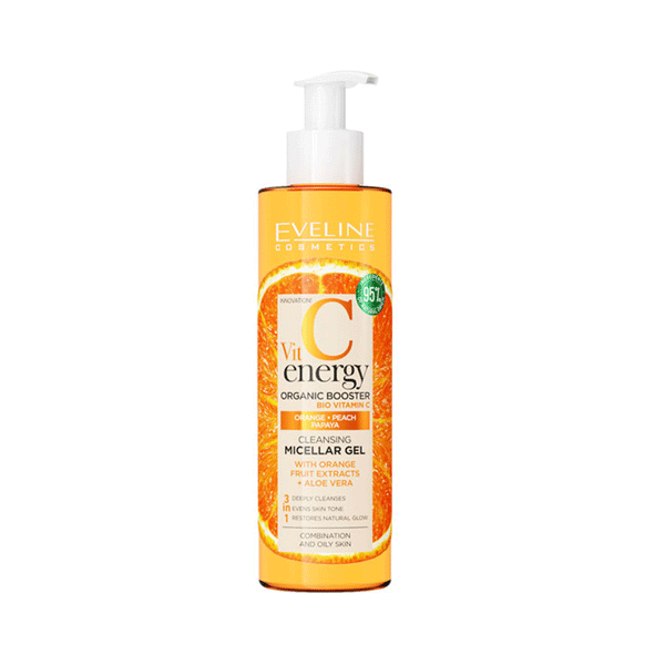 Eveline Cosmetics Bio Vitamin C Face Wash Gel Orange+Peach+Papaya