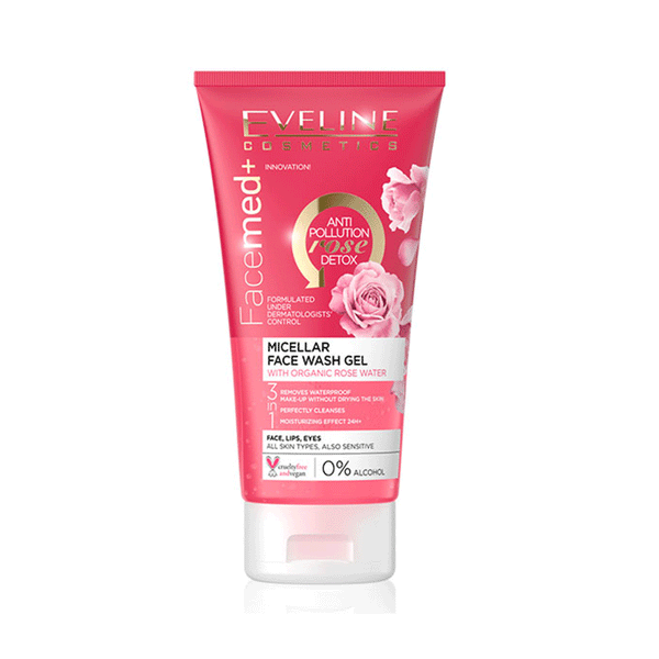 Eveline Cosmetics Facemed + Purifying Face Wash Gel (With Organic Rose Water)