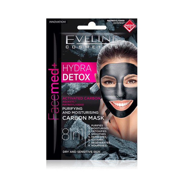 Eveline Cosmetics Facemed+ Hydra Detox Carbon Mask 2*5ml