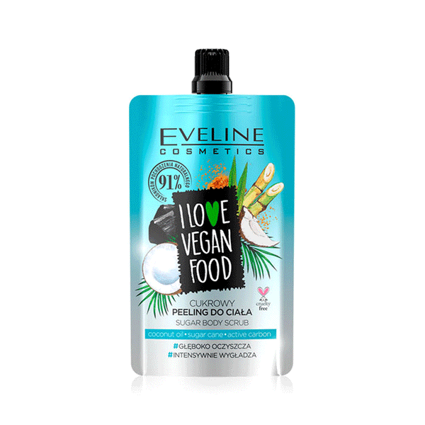 Eveline Cosmetics I Love Vegan Food Coconut Detox Sugar Body Scrub