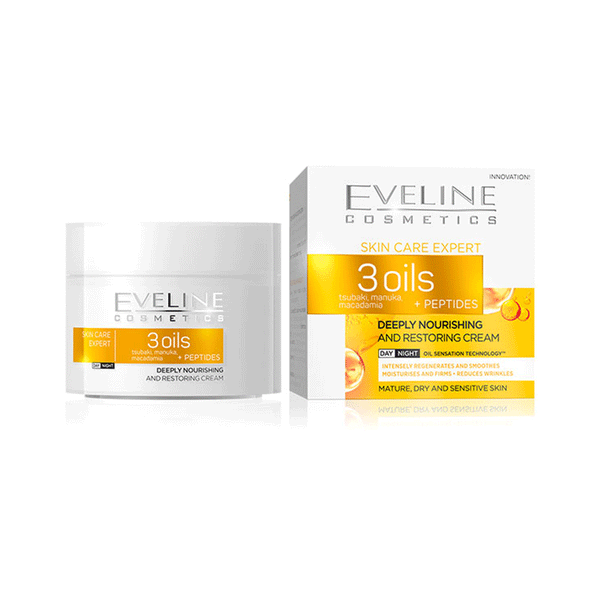 Eveline Cosmetics Skin Care Expert 3 OILS Day & Night Cream