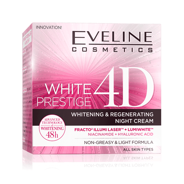 Eveline Cosmetics White Prestige 4D Night Cream - 50ml