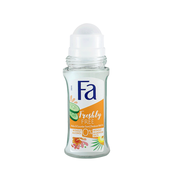 Fa Freshly Free Melon & Cucumber Scent Deodorant Roll-on