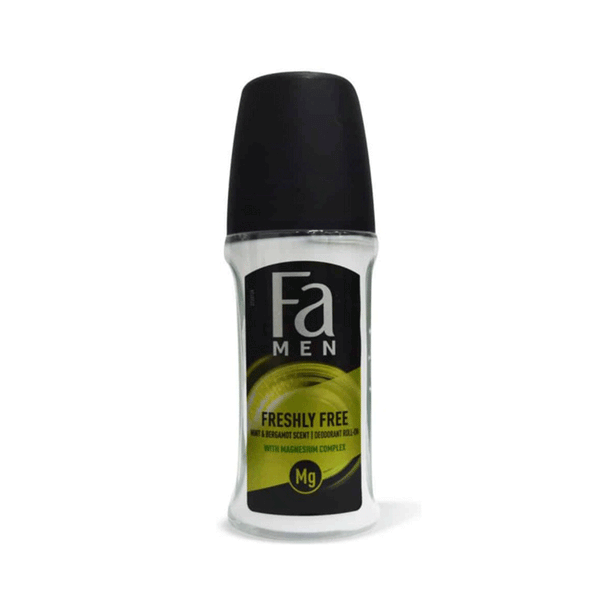 Fa Men Freshly Free Mint & Bergamot Scent Deodorant Roll-On