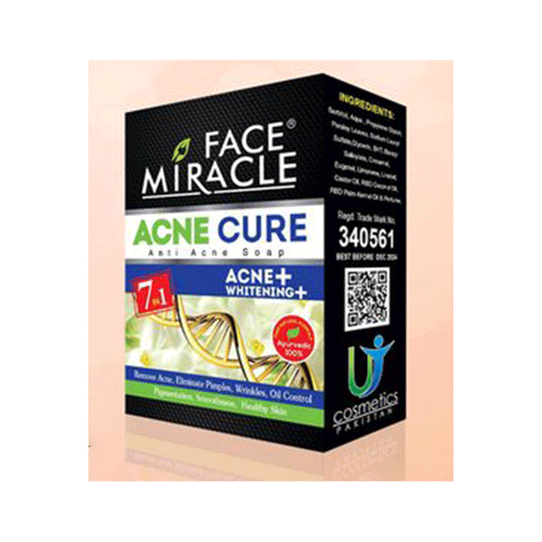 Face Miracle Acne Cure Anti Acne Soap Acne + Whitening + 7 In 1