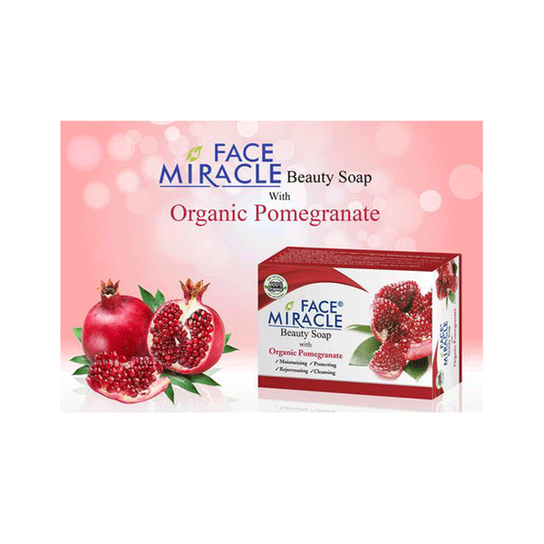 Face Miracle Beauty Soap With Organic Pomegranate